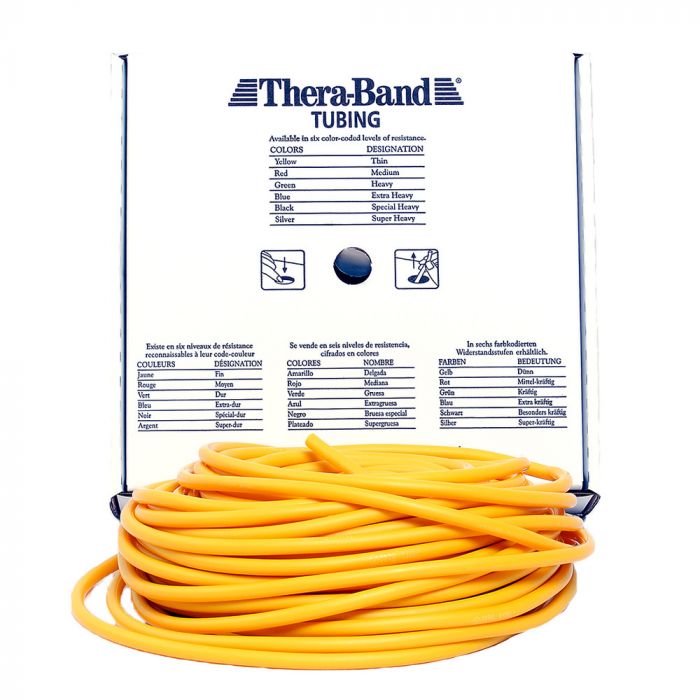 Original Thera-Band Tubing30,5 m gelb dünnTube Expander NEU & OVP 